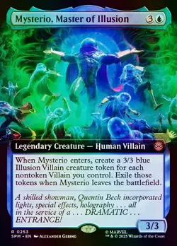 Mysterio, Master of Illusion (Extended Art) Marvel's Spider-Man NM MTG Foil - Image 1