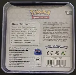 POKEMON TCG STACKING TIN (NEW, DENTED) #4 - Image 1