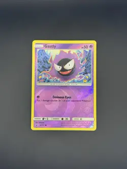Gastly 36/111 | Pokemon TCG | Crimson Invasion | Reverse Holo | NM LP BACK - Image 1