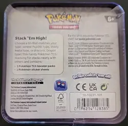 POKEMON TCG STACKING TIN (NEW, DENTED) #3 - Image 1