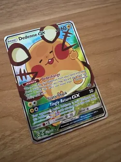 Pokemon Dedenne GX 195a/214 Alternate Art Promo Holo Near Mint NM - Image 2