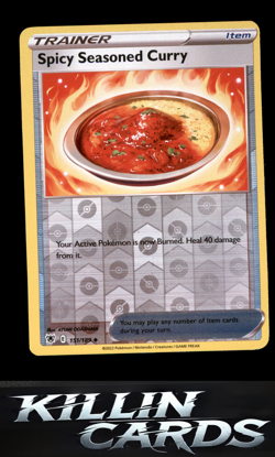 Reverse Holofoil Spicy Seasoned Curry 151/189 Pokemon Uncommon SWSH10: Astral Ra - Image 1