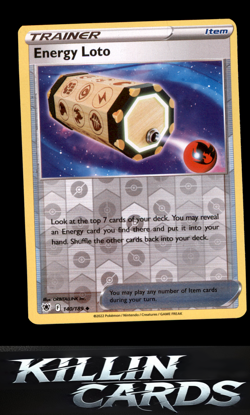 Reverse Holofoil Energy Loto 140/189 Pokemon Uncommon SWSH10: Astral Radiance Ca - Image 1