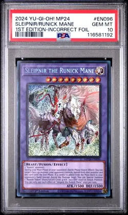 💎 PSA 10 YuGiOh! ALBION THE SANCTIFIRE DRAGON #MP24-EN082 1st ED-INCORRECT FOIL - Image 1