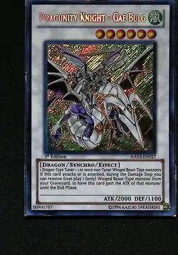 Dragunity Knight - Gae Bulg - HA03-EN057 - Secret Rare - 1st Edition Yugioh - Image 1