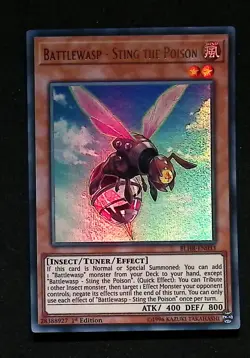 Battlewasp - Sting the Poison - BLHR-EN033 - Ultra Rare - 1st Edition Yugioh - Image 1