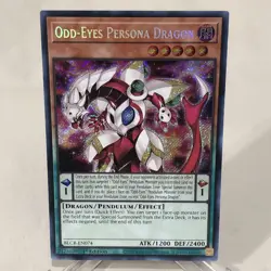 Yugioh Odd Eyes Persona Dragon Secret Rare 1st Edition Holo Foil Card BLCR-EN074 - Image 1