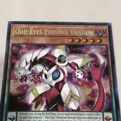 Yugioh Odd Eyes Persona Dragon Secret Rare 1st Edition Holo Foil Card BLCR-EN074 - Image 3