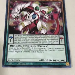 Yugioh Odd Eyes Persona Dragon Secret Rare 1st Edition Holo Foil Card BLCR-EN074 - Image 4