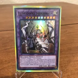Yugioh El Shaddoll Shekhinaga Super Rare 1st Edition Holo Card SDSH-EN048 LP - Image 1