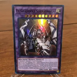 Yugioh El Shaddoll Shekhinaga Super Rare 1st Edition Holo Card SDSH-EN048 LP - Image 2