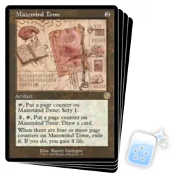 MAZEMIND TOME (SCHEMATIC) X4 The Brothers' War Retro Artifacts Magic MTG CARD - Image 1