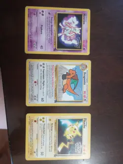 Pokemon TCG The First Movie Promo Cards Mewtwo Dragonite Pikachu - Image 1