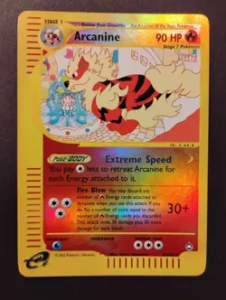 Arcanine 2/147 Aquapolis Reverse Holo NM/LP Vintage Pokemon Card 2002 - Image 1