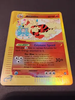Arcanine 2/147 Aquapolis Reverse Holo NM/LP Vintage Pokemon Card 2002 - Image 2
