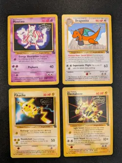 1999 Pokemon The First Movie - Black Star Promo Cards - Set of 5 #2 #3 #4 #5 #8 - Image 1