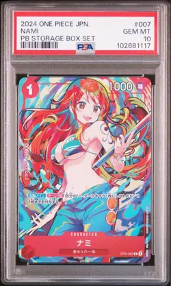 PSA 10 Nami ST01-007 C Storage Box Set Promo Japanese ONE PIECE Card Game - Image 2