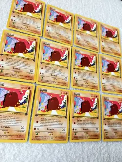 Pokemon Team Rocket 1st Edition Regular Finish Diglett 52/82 Lot 12 Cards Vtg - Image 2