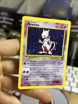 Mewtwo 10/130 Base Set 2 2000 Holo Rare WOTC Pokemon Card TCG - Image 4