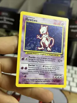 Mewtwo 10/130 Base Set 2 2000 Holo Rare WOTC Pokemon Card TCG - Image 5