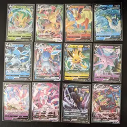 Pokemon Eevee Heroes S6a Full Set of V and VMAX (12 Cards) NM/M Lot - US Seller - Image 1