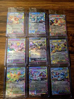 Prismatic Evolutions Surprise Box Stamped EX Promo Cards NM 9/9 Complete Set. 2 - Image 1