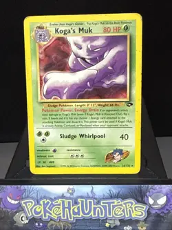 Pokemon Card Koga's Muk 26/132 Rare Gym Challenge Set Played - Image 1