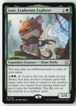 MTG - Loot, Exuberant Explorer R Foundations 106 LP-NM - Image 1