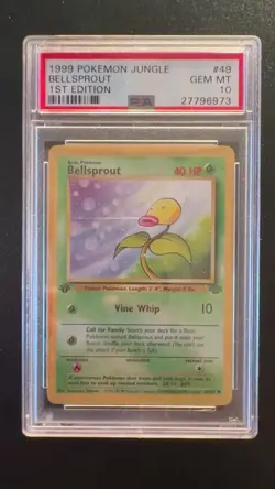 1999 POKEMON JUNGLE #49 Bellsprout GEM MT 1st edition Gem Mt PSA 10 - Image 2