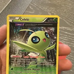 Celebi XY93 Black Star Promo Full Art Cosmos Holo Pokemon Card - Image 1