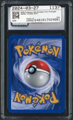 2000 Pokemon Neo Genesis Feraligatr Unlimited Holo Rare 4/111 CGC Gem Mint 10 - Image 2