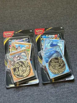 Set Of 2 Pokemon Mega Evolution Premium Checklane Blisters NEW - Image 1