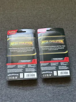 Set Of 2 Pokemon Mega Evolution Premium Checklane Blisters NEW - Image 2
