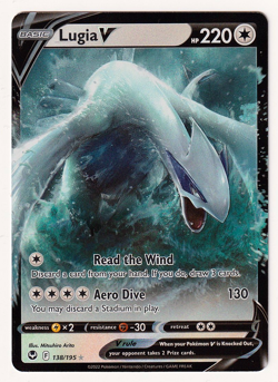 Pokemon TCG: Sword & Shield Silver Tempest - Lugia V 138/195 Ultra Rare NM - Image 1