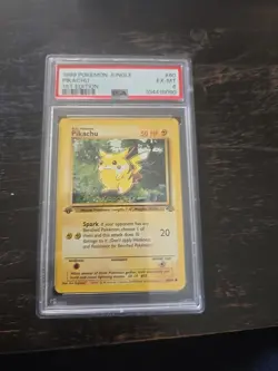 1999 POKEMON JUNGLE #60 PIKACHU PSA 6 - Image 1