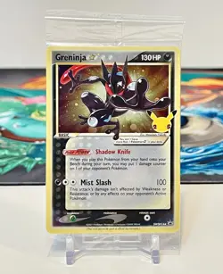 Pokemon Greninja Gold Star Promo SWSH144 Celebrations Black Star- Sealed - Image 1