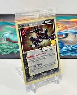 Pokemon Greninja Gold Star Promo SWSH144 Celebrations Black Star- Sealed - Image 2
