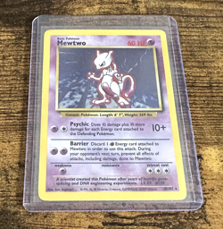 Mewtwo Holo Rare 10/102 Base Set - MINT - Vintage Pokemon - Image 1