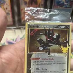 Pokemon Greninja Gold Star Promo SWSH114 Celebrations Sealed - Image 2