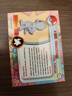 Pokemon Topps TV Animation Edition #66 Machop! Blue Logo! - Image 2