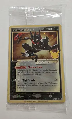 Pokemon Greninja SWSH144 Celebrations Gold Star Promo 25th Anniversary SEALED 🔥 - Image 1