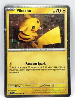 Pikachu 051/162 Cosmos Holo Temporal Forces Pokemon - Image 1