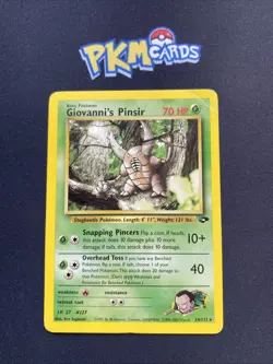 Pokemon TCG Giovanni's Pinsir Gym Challenge 24/132 Regular Rare HP. - Image 1