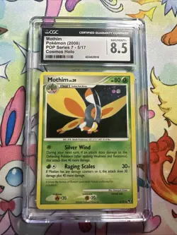 2008 Pokemon Mothim POP Series 7 - 5/17 Cosmos Holo CGC 8.5 NM/MINT+ - Image 1