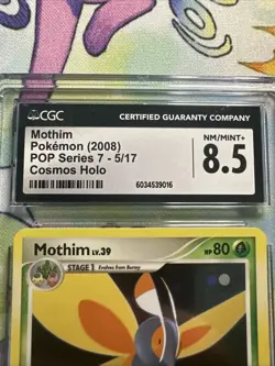 2008 Pokemon Mothim POP Series 7 - 5/17 Cosmos Holo CGC 8.5 NM/MINT+ - Image 3