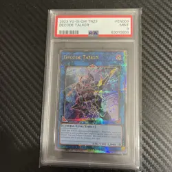 Yugioh Decode Talker TN23-EN009 Quarter Century Secret Rare PSA 9 Mint - Image 1