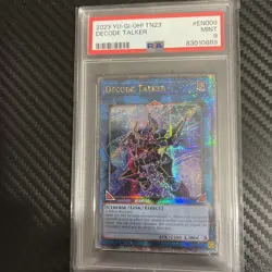 Yugioh Decode Talker TN23-EN009 Quarter Century Secret Rare PSA 9 Mint - Image 3