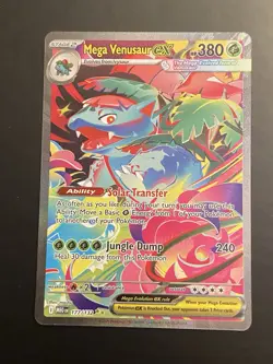 Mega Venusaur EX SIR 177/132 Mega Evolution English Pokemon TCG Near Mint Card - Image 1