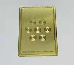 SS8 Vegeta Unbridled Power Dragon Ball Z Metal Gold Etched Art Trading Card Tc1 - Image 4