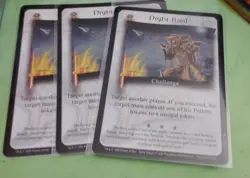 (3) 1999 Wheel of Time CCG - NIGHT RAID Promo Challenge Cards TCG Robert Jordan - Image 1